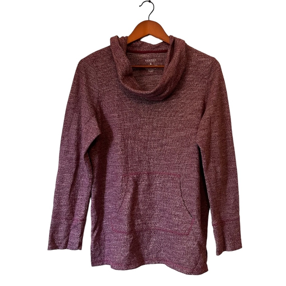 [Sonoma] Cowl Neck Pullover Sweatshirt
